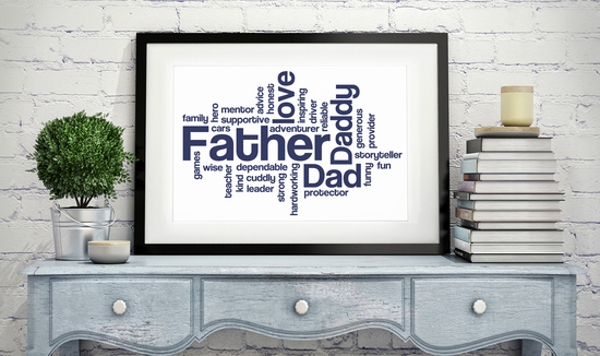 Personalised Word Cloud Print