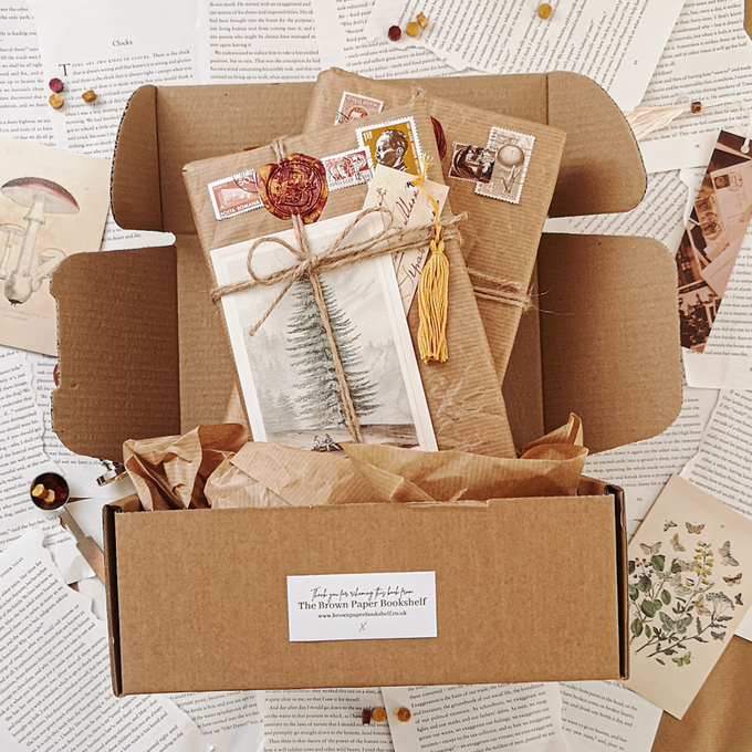 Brown Paper Bookshelf Storefront