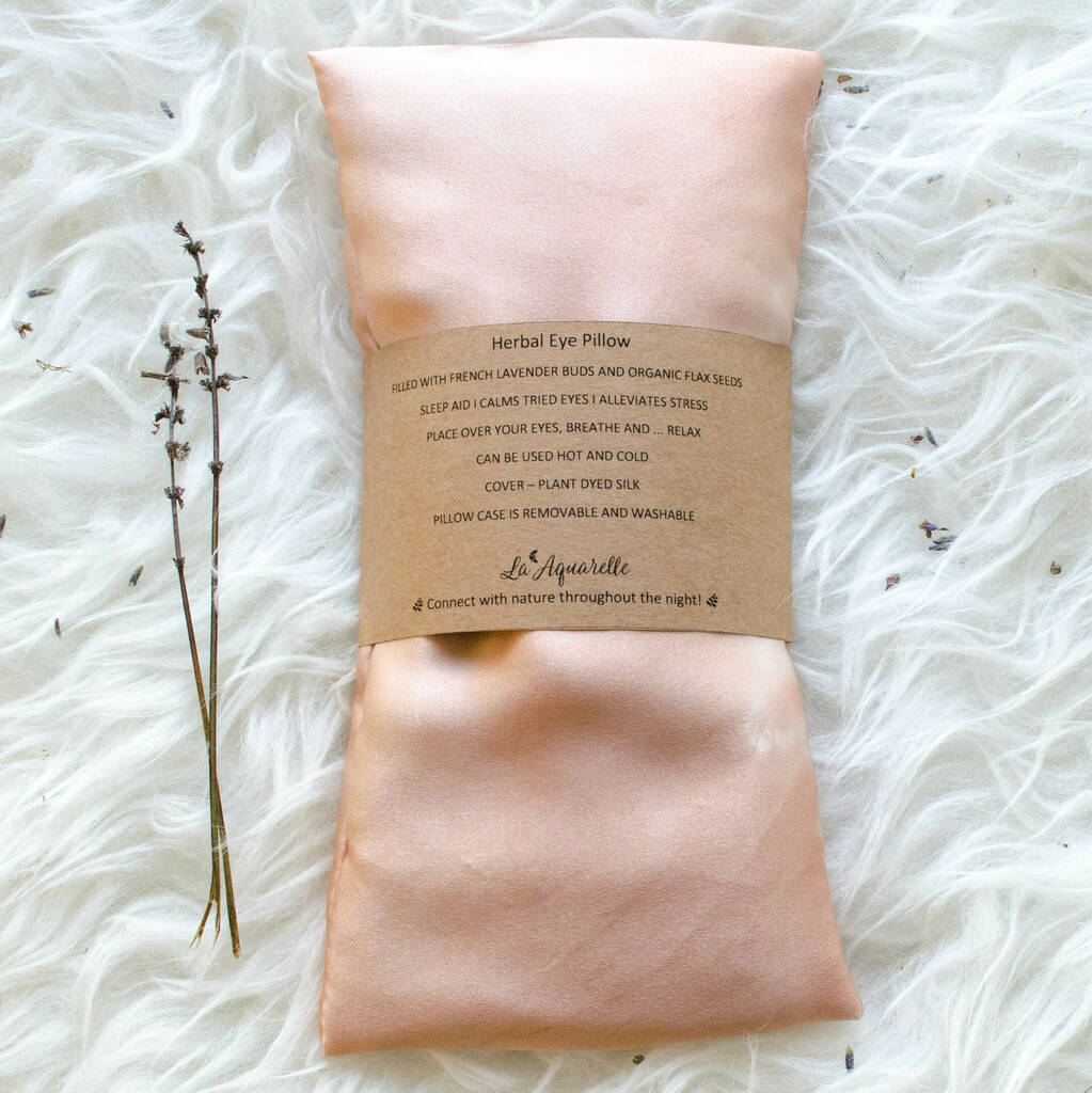 Organic Lavender Hand Dyed Eye Pillow