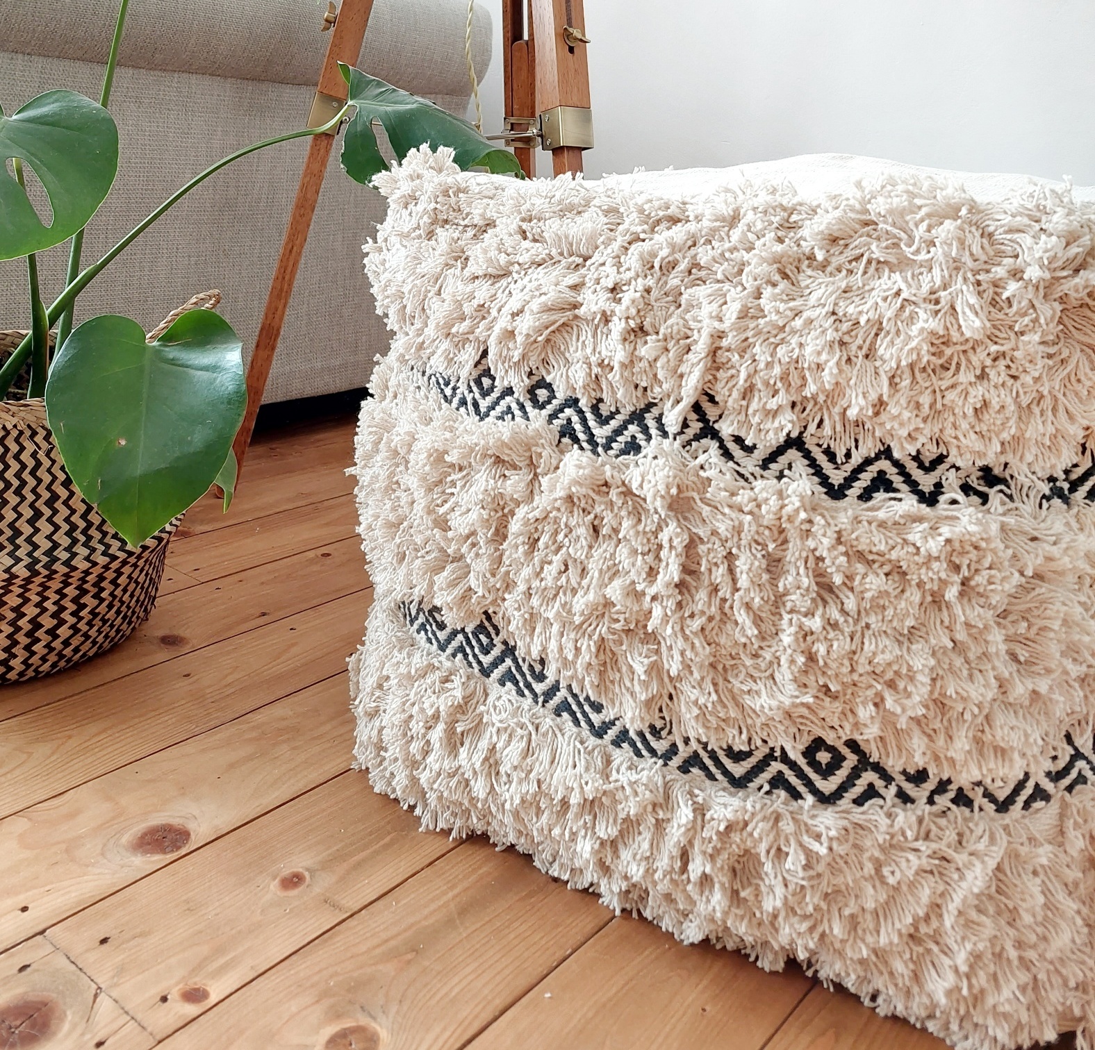 Boho Square Floor Pouffe