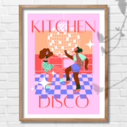 kitchen disco print