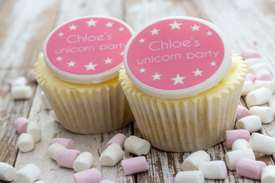 Unicorn cupcake toppers