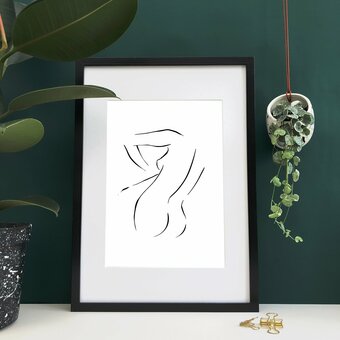 Nude #2 Art Print, and our Splatter Plant Pots