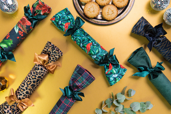Our range of luxury reusable crackers come in six vibrant styles.