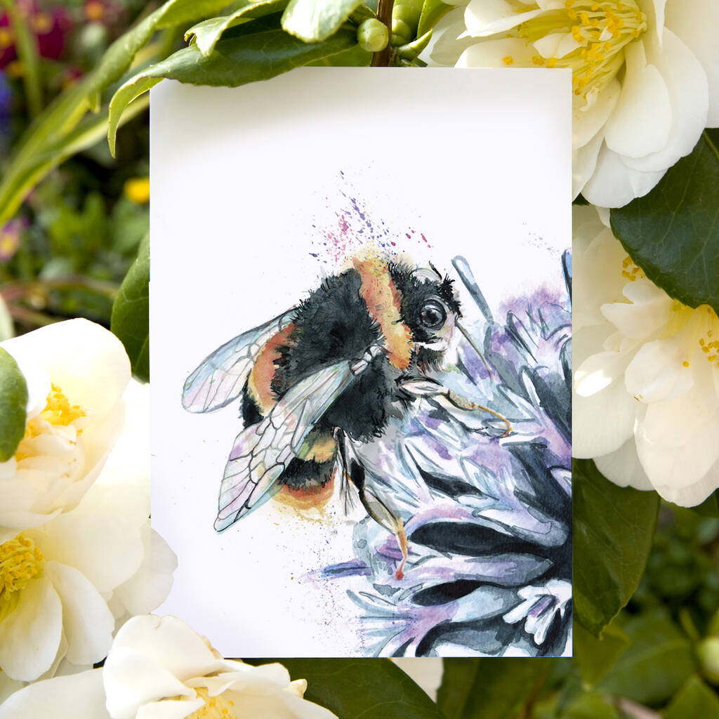 Inky Bumblebee Postcards