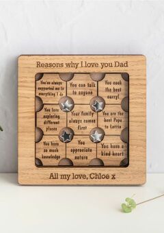 Frame with personalised with engraved reasons why you love someone - The Bespoke Workshop