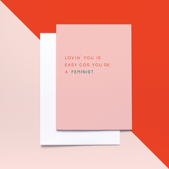 feminist valentine's card