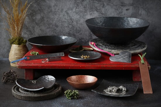 A Selection of hand forged bowls from Coach House Forge