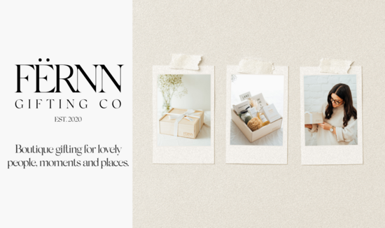 FERNN Gifting Co Keepsake Gift Boxes for All Occasions with four gift box photos underneath