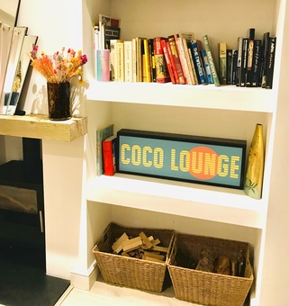 Coco Lounge light box in the home 