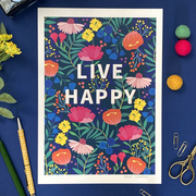 Art Print with positive words
