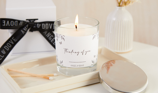 Angel & Dove Remembrance Candle
