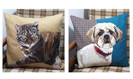 dog breed design cushions