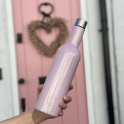 Candy Floss Shimmer Insulated 750ml Wine Bottle