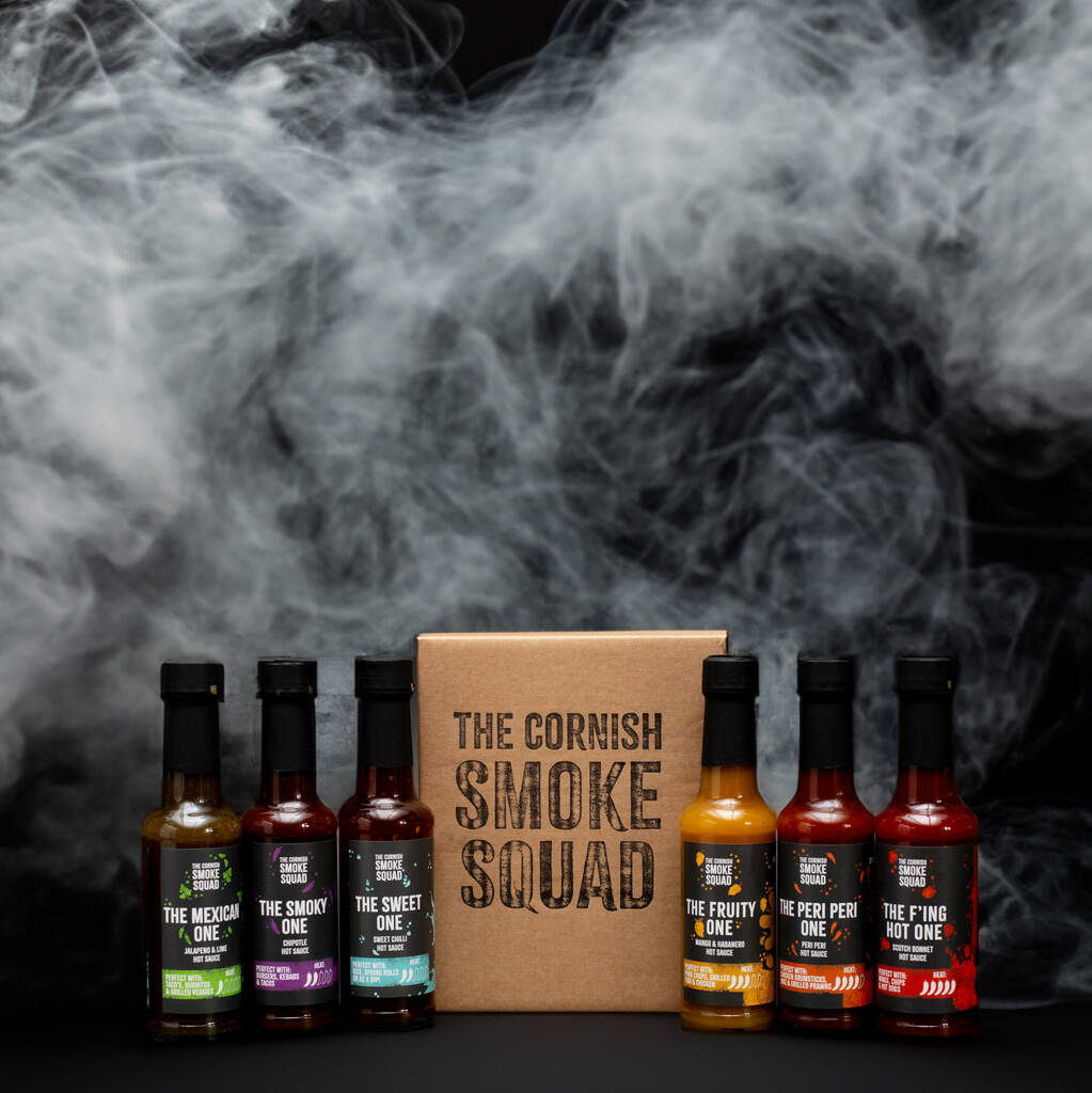 The Full Squad - Hot Sauces - The Cornish Smoke Squad