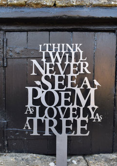 Tree poem by Joyce Kilmer