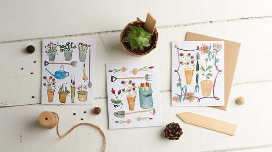 Plantable seed cards