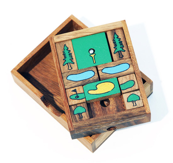 Golf Hole in One Wooden Slider Puzzle