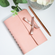 Vegan Leather Blush Pink Notebook