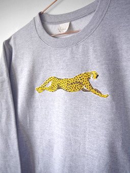 Embroidered Cheetah Jumper