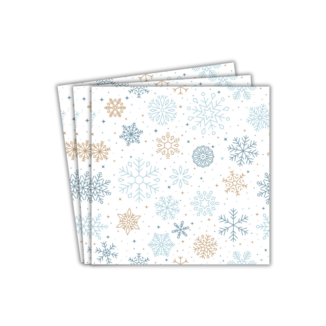 Snowflakes Party Paper Napkins 20pk Soft