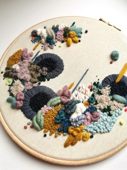 Wild Floss Abstract embroidery 