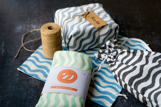 Fabric gift wrap and fabric gift bag