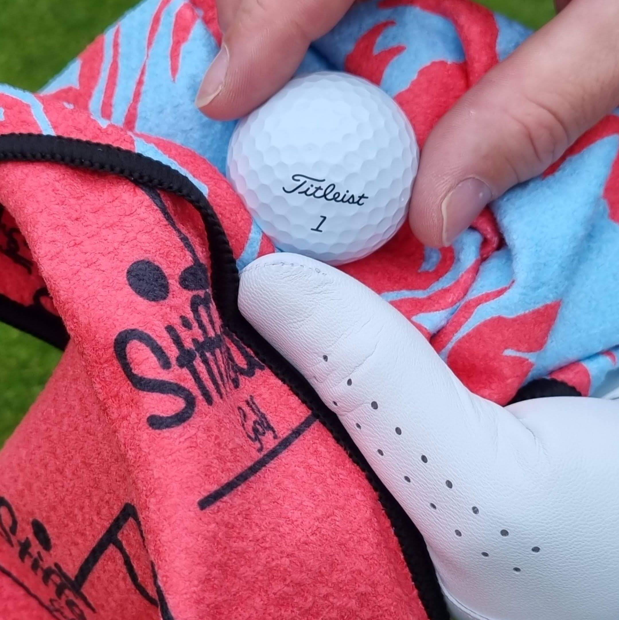 Crab At Golf, Golf Towel