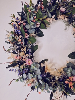 Bespoke dried flower wreath