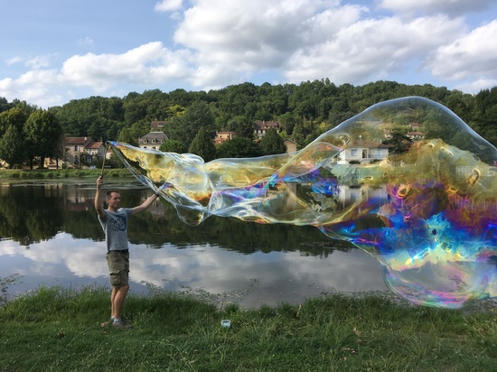 Our Really Big Bubbles mixture is the best for creating beautiful, buoyant big bubbles!
