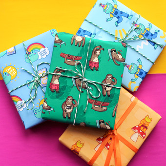 A4 recyclable gift wrap