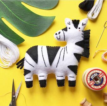 Zebra sewing kit
