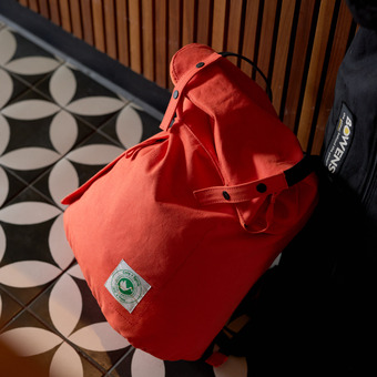 One of the first Cora + Spink backpacks still in production today.