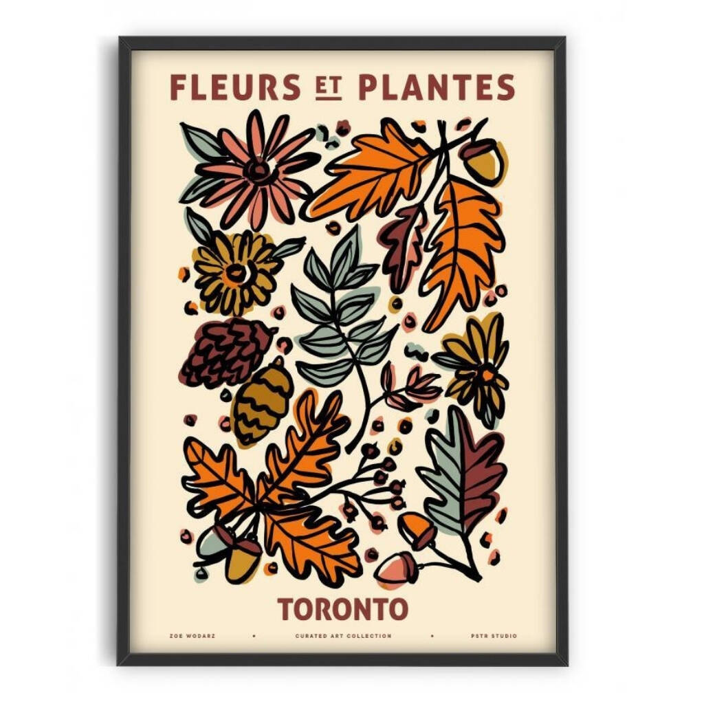 Fleurs Et Plantes Toronto 50cm X 70cm Artwork Poster