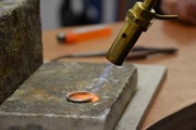 Soldering a silver ring