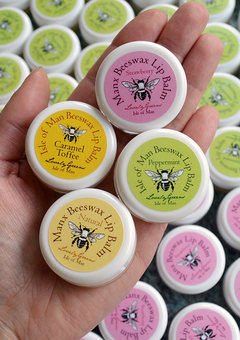 Lovely Greens lip balms are made with local Isle of Man beeswax from both my own hives and other small scale beekeepers.