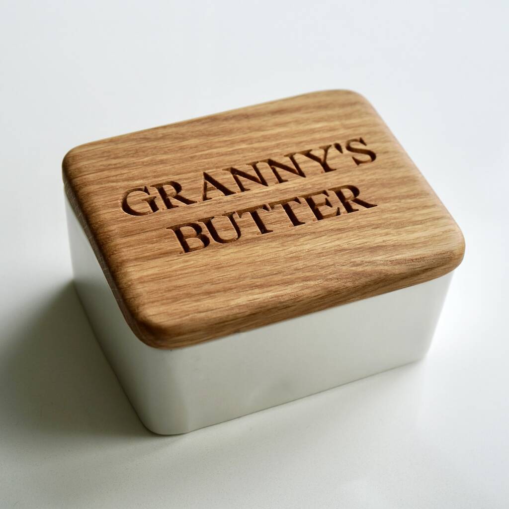 Personalised Butter Dish