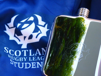 Hip Flask to be enjoyed with the Rugby