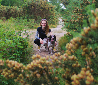 Myself, Kirsty & Reginald on a woodland walk