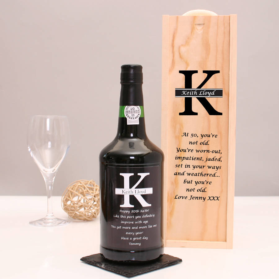 GiftsOnline4U Personalised Port Gift Set With Monogram | 