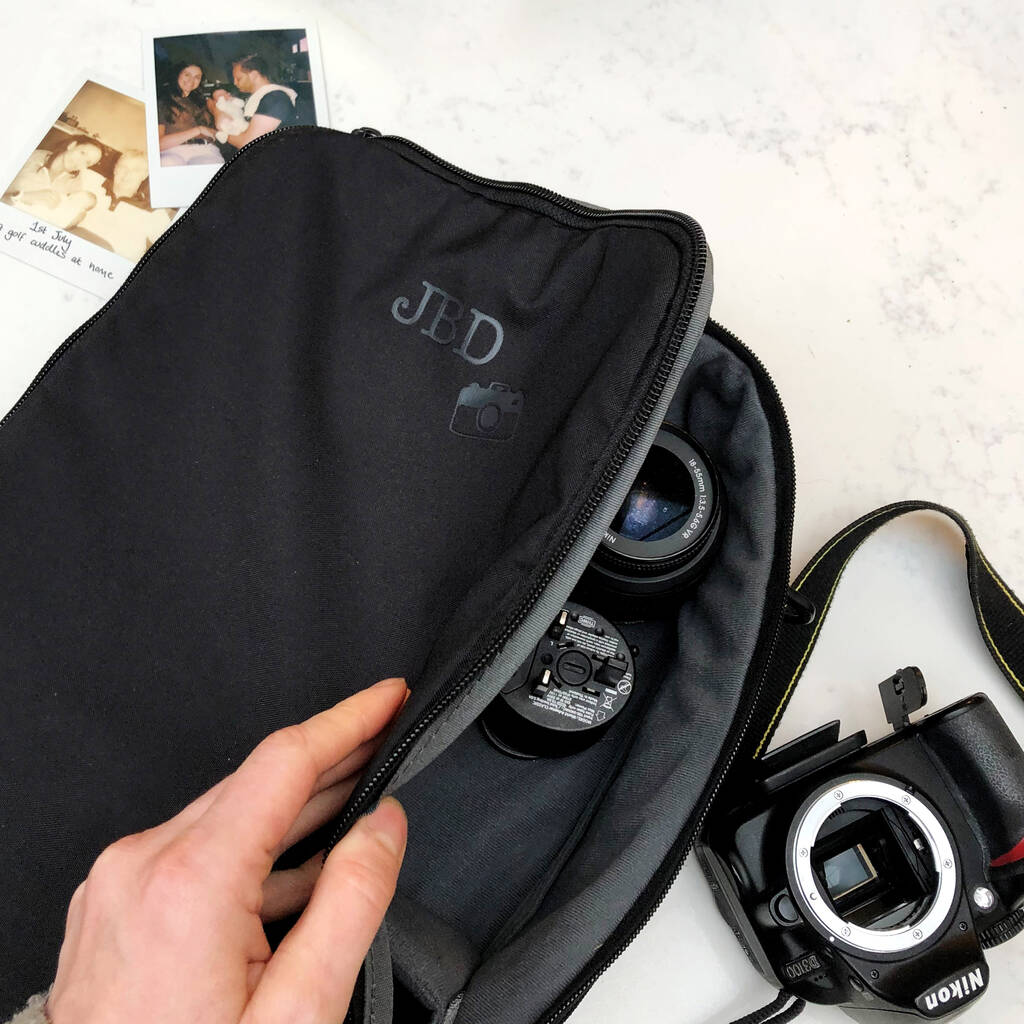 Personalised Monogrammed Camera Bag