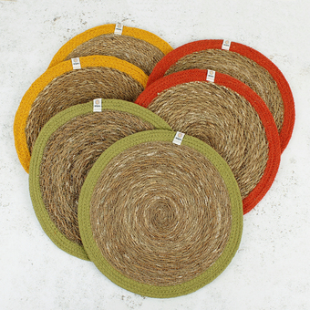 ReSpiin Jute & Seagrass Tablemats And Coasters