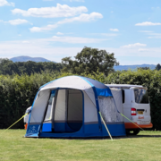 The Uno Breeze inflatable campervan awning! Attaches to your campervan - Designed by OLPRO
