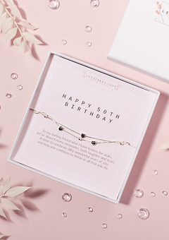 A special sterling silver bracelet for your wonderful friend on her 50th birthday!