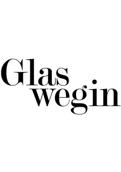 Brand Logo, Glas on top of wegin