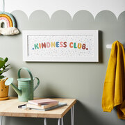 kindness club personalised nursery print