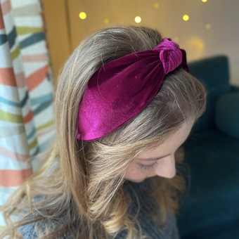 Velvet Knot headband