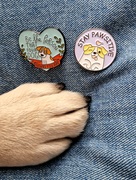 Rebel and Wild Pawsitive Enamel Pin Badges