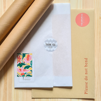 Beautiful Skudaboo Packaging for your Art Prints