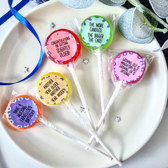 Cheeky Birthday Small Lollipop Set
